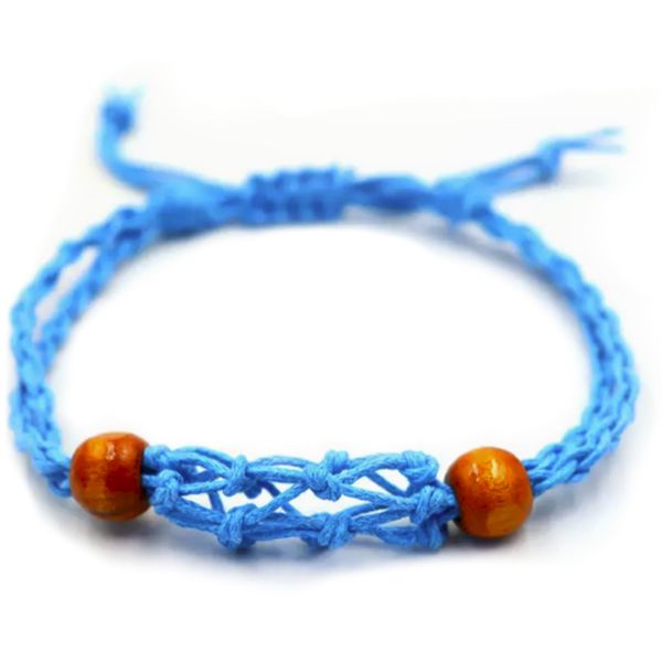 Crystal Edelsteen Armband Koord 20-28cm/7.8-11inch - Blauw