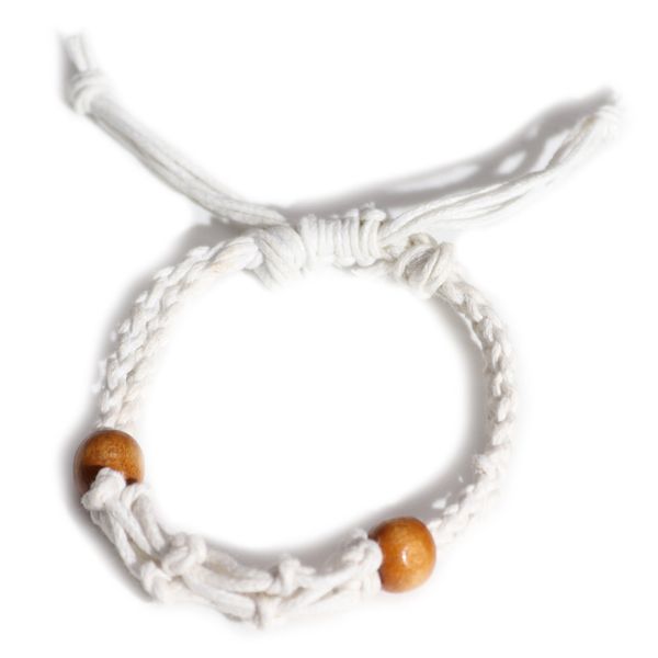 Crystal Edelsteen Armband Koord 20-28cm/7.8-11inch - Wit