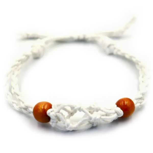Crystal Edelsteen Armband Koord 20-28cm/7.8-11inch - Wit