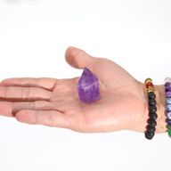 Kleine Diepgekleurde Amethistpunten (ca. 4-5,5 cm)