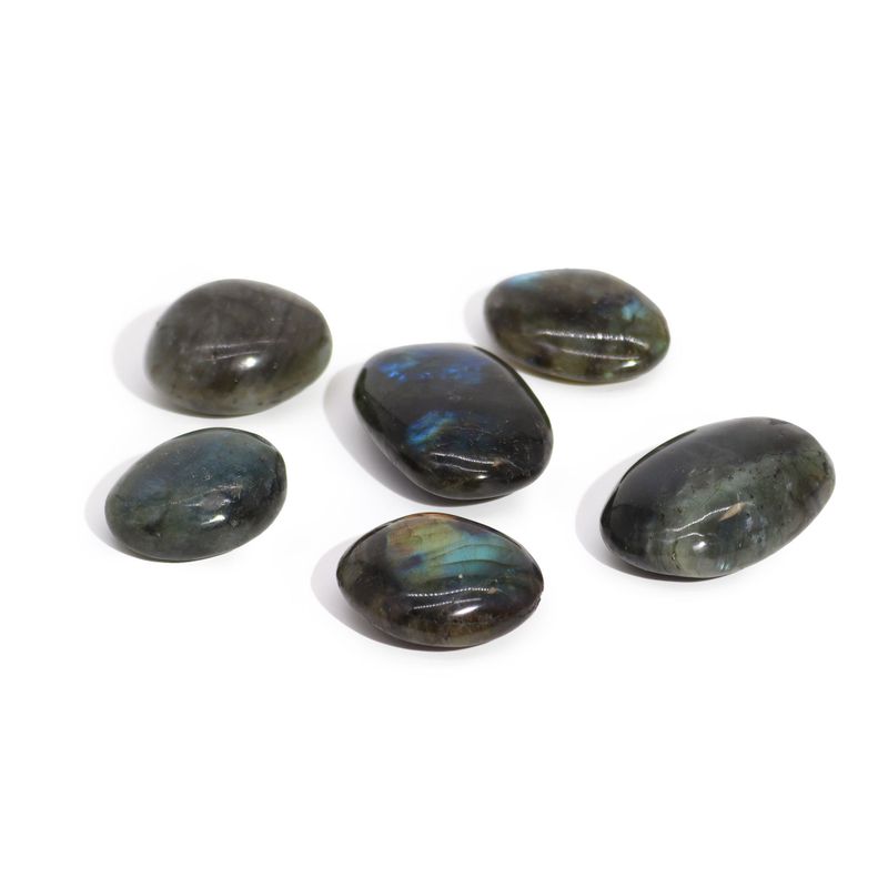 Madagascar Labradoriet Handstenen (ca. 17-40g 35-50mm)