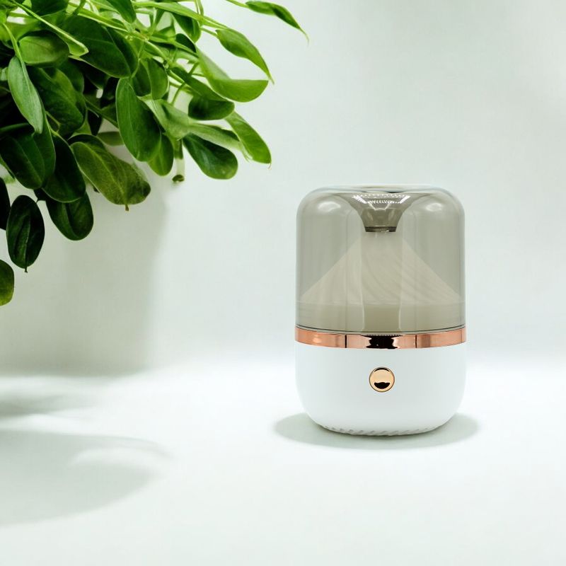 Urban Aroma Diffuser Wit & Brons - USB - Kleurverandering