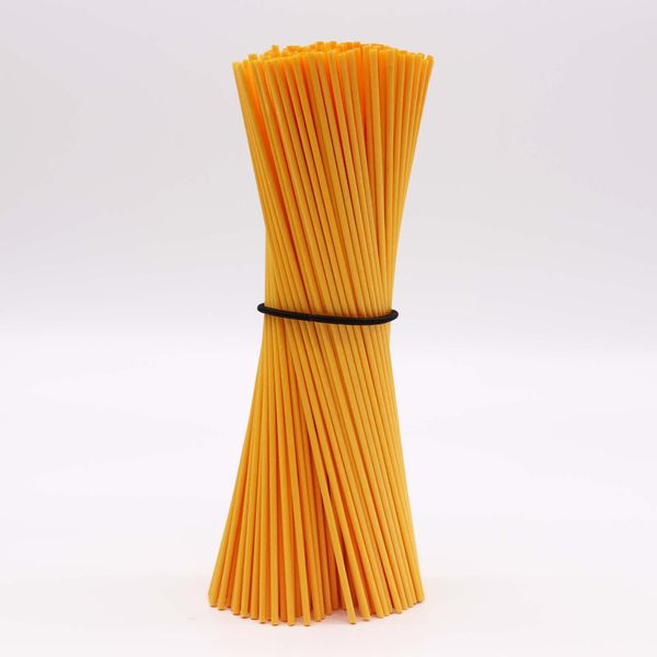 Vezelstokjes – 25 cm x 3 mm – Zacht Oranje – Ca. 250 Stuks