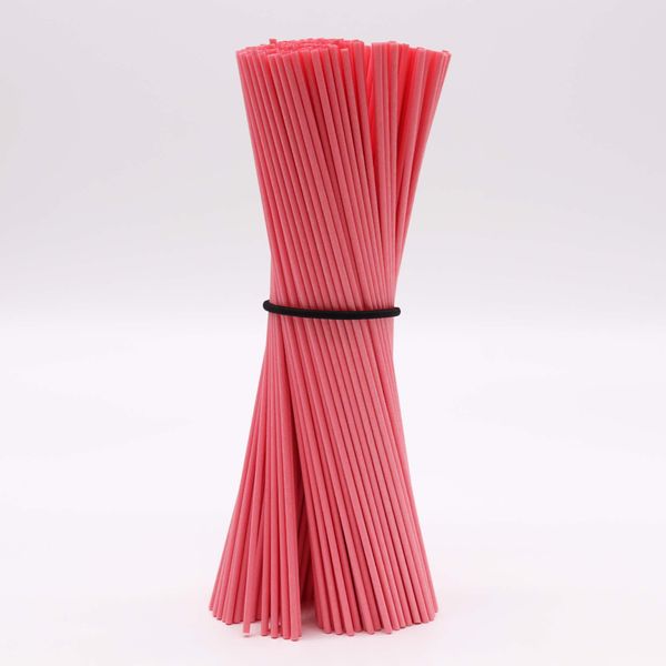 Vezelstokjes – 25 cm x 3 mm – Florida Roze – Ca. 250 Stuks