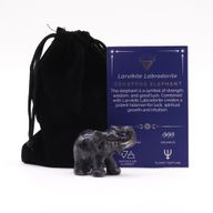 Geluks Olifant Edelsteen - Larvikiet Labradoriet - 50x35x25mm