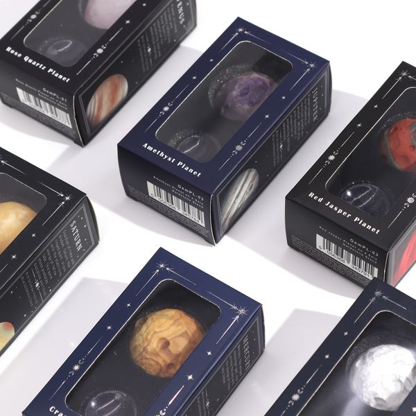Rozenkwarts Planeet op een Sola Goldstone Standaard - 40mm