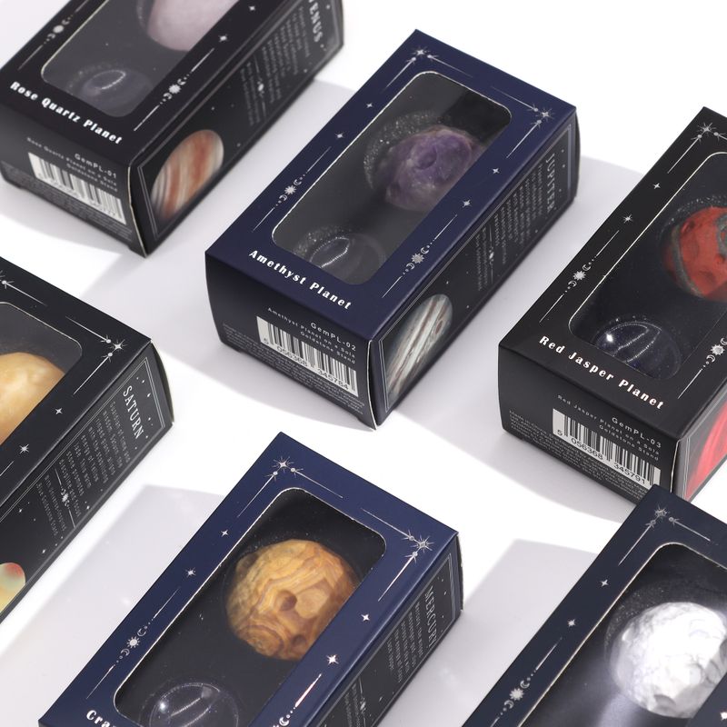 Rozenkwarts Planeet op een Sola Goldstone Standaard - 40mm