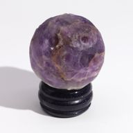Amethist Planeet op een Sola Goldstone Standaard - 40mm (30x15mm standaard)