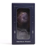 Amethist Planeet op een Sola Goldstone Standaard - 40mm (30x15mm standaard)