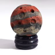 Rode Jaspis Planeet op een Sola Goldstone Standaard - 40mm (30x15mm standaard)