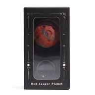 Rode Jaspis Planeet op een Sola Goldstone Standaard - 40mm (30x15mm standaard)