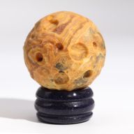 Crazy Lace Jaspis Planeet op een Sola Goldstone Standaard - 40mm (30x15mm standaard)
