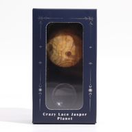 Crazy Lace Jaspis Planeet op een Sola Goldstone Standaard - 40mm (30x15mm standaard)