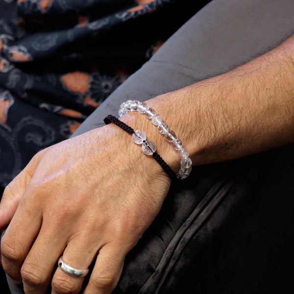 Edelsteen Dubbele Kracht Armbanden - Bergkristal