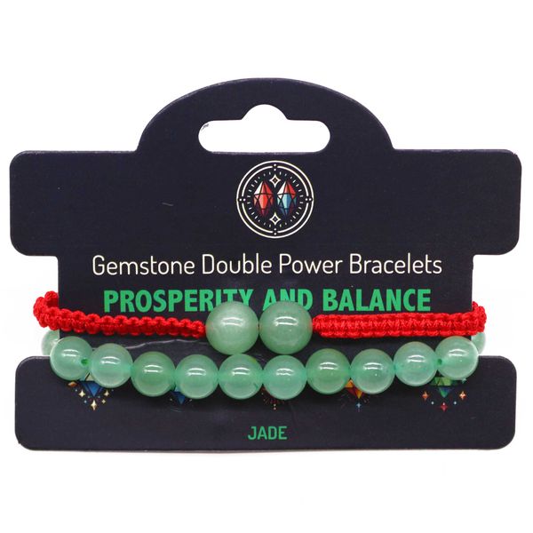 Edelsteen Dubbele Kracht Armbanden - Jade