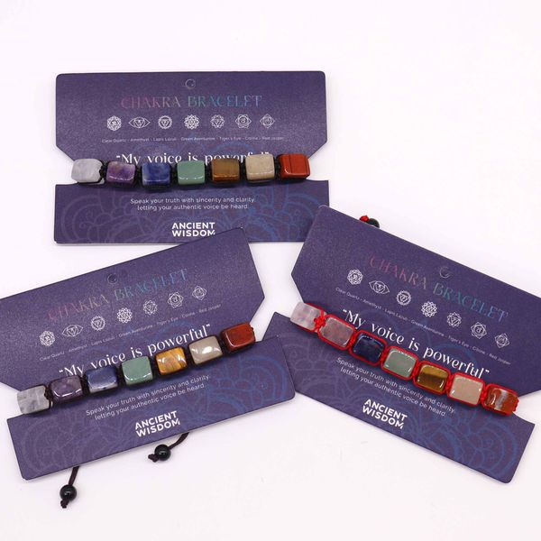 Chakra Koord Armbanden - Trommelstenen