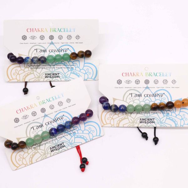 Chakra Koord Armbanden - 21 Stenen