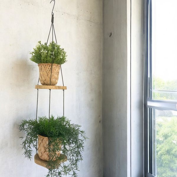Hangende Gamal Houten Plank - Twee Niveaus