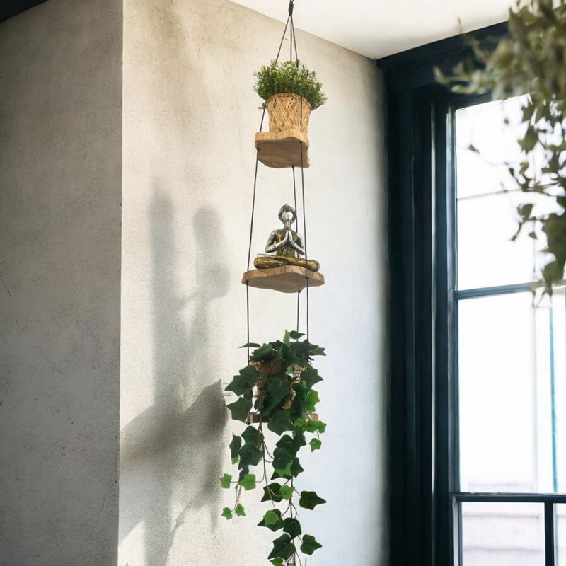 Hangende Gamal Houten Plank - Drie Niveaus