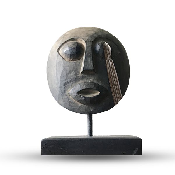 Timor Tribaal Decoratief Masker - Antiek 27x20cm