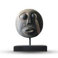 Timor Tribaal Decoratief Masker - Antiek 27x20cm