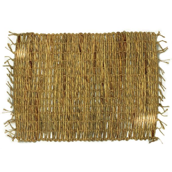 Zeegras Franje Natuurlijke Placemat - Houtskool