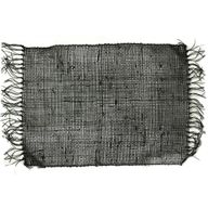 Zeegras Franje Natuurlijke Placemat - Zwart