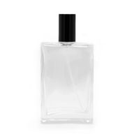 100ml Vierkante Dikke Fles, Zwarte Spray en Dop