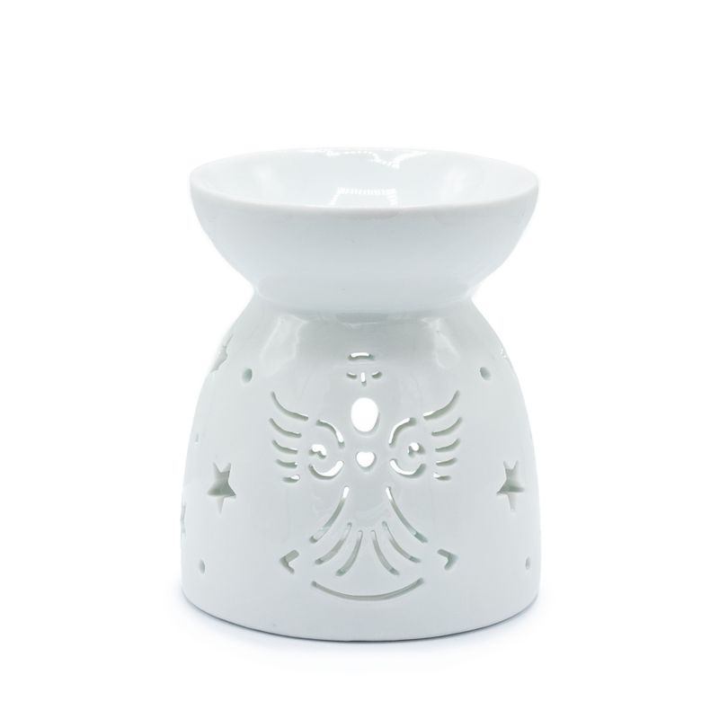 Oliebrander Engel Uitsnijding - Wit
