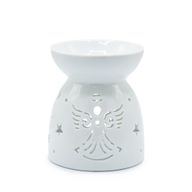 Oliebrander Engel Uitsnijding - Wit
