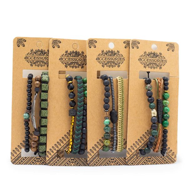 Mannen Premium Armbandensets - Outdoor Groen (asst)