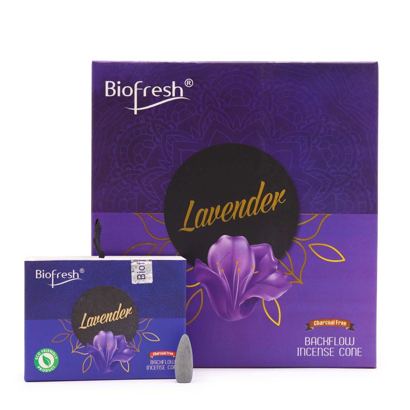 Biofresh Backflow Wierookkegels (40 kegels) - Lavendel