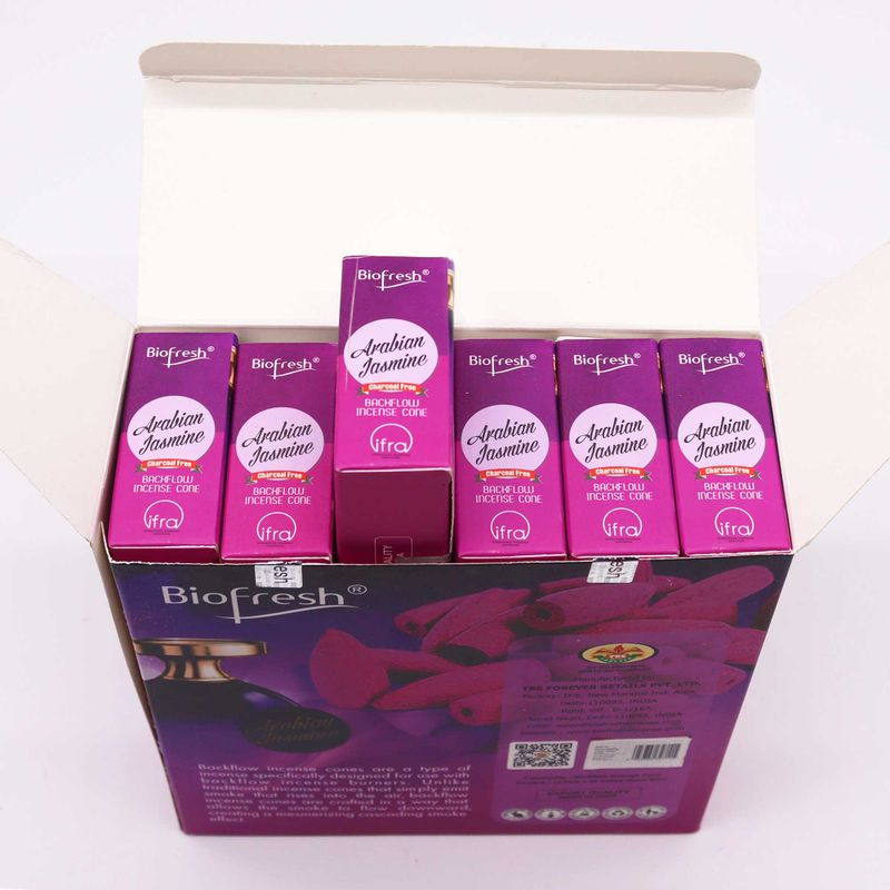 Biofresh Backflow Wierookkegels (40 kegels) - Arabische Jasmijn
