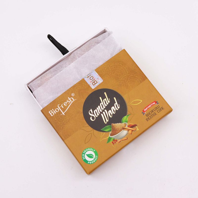 Biofresh Backflow Wierookkegels (40 kegels) - Sandelhout