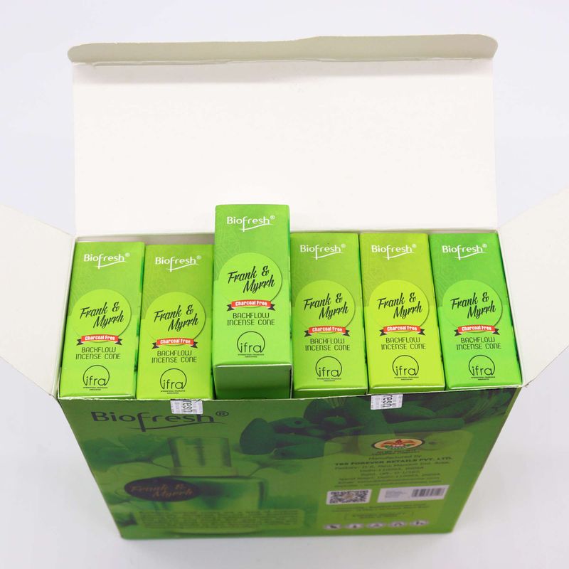 Biofresh Backflow Wierookkegels (40 kegels) - Wierook & Mirre