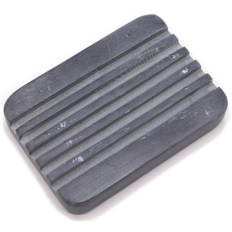 Grijze Speksteen Zeephouder 12x8,5 cm - Diepe Ribbels
