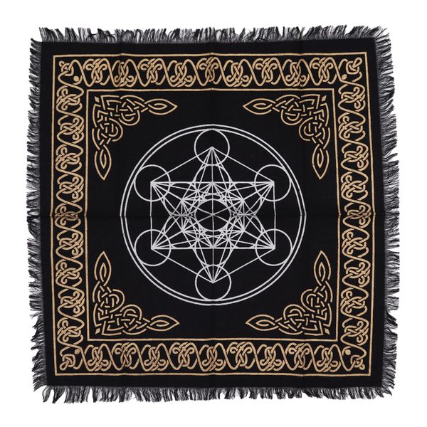 Esoterisch Altaardoek met Franjes - Chakra Kaart