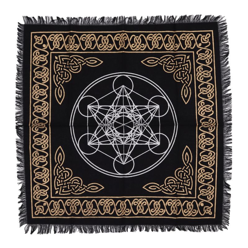 Esoterisch Altaardoek met Franjes - Chakra Kaart