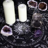 Esoterisch Altaardoek met Franjes - Horoscoop
