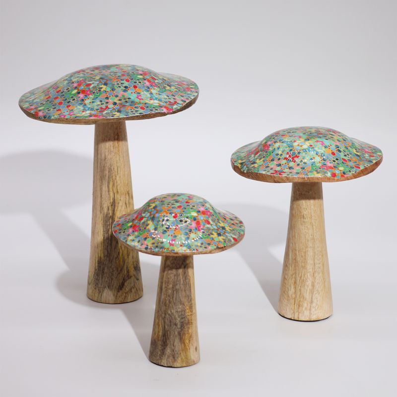 Middelgrote Paddenstoel - 15 cm - Mediterraan Tegelpatroon