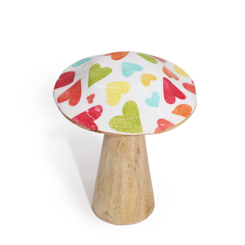 Kleine Paddenstoel - 10 cm - Pastel Harten