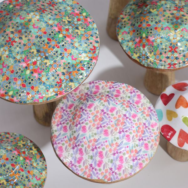 Grote Paddenstoel - 20 cm - Mooi Bloemenpatroon