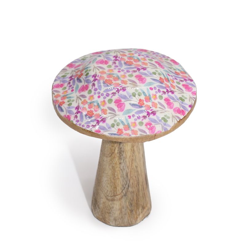 Kleine Paddenstoel - 10 cm - Mooi Bloemenpatroon