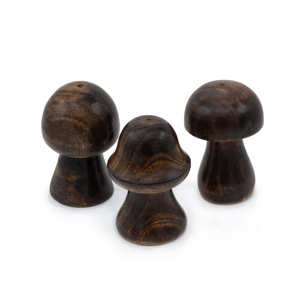 Set van 3 Mini Wierookpaddenstoelen (8cm 7cm 6,5cm)