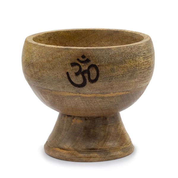 Grote Rituele Kom Wierookkegelhouder 11x9 cm - Om