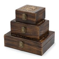 Mango Houten Theedoos – 6 vakken – 23x15x9,5 cm