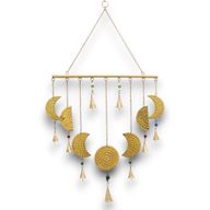 Indianen Windgong - Koperen Maanfasen Klokjes - 43x40cm