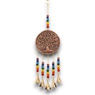 Indianen Windgong - Middel Levensboom - Chakra Kralen 5 Klokjes - 10x36cm