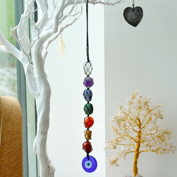 Hangende Chakrasten Hanger - Boze Oog