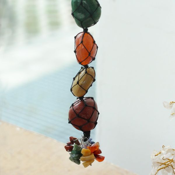 Hangende Chakrasten Hanger - Zeven Chakra Chips
